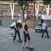 Cours en extérieur sur le parking du stade delaune